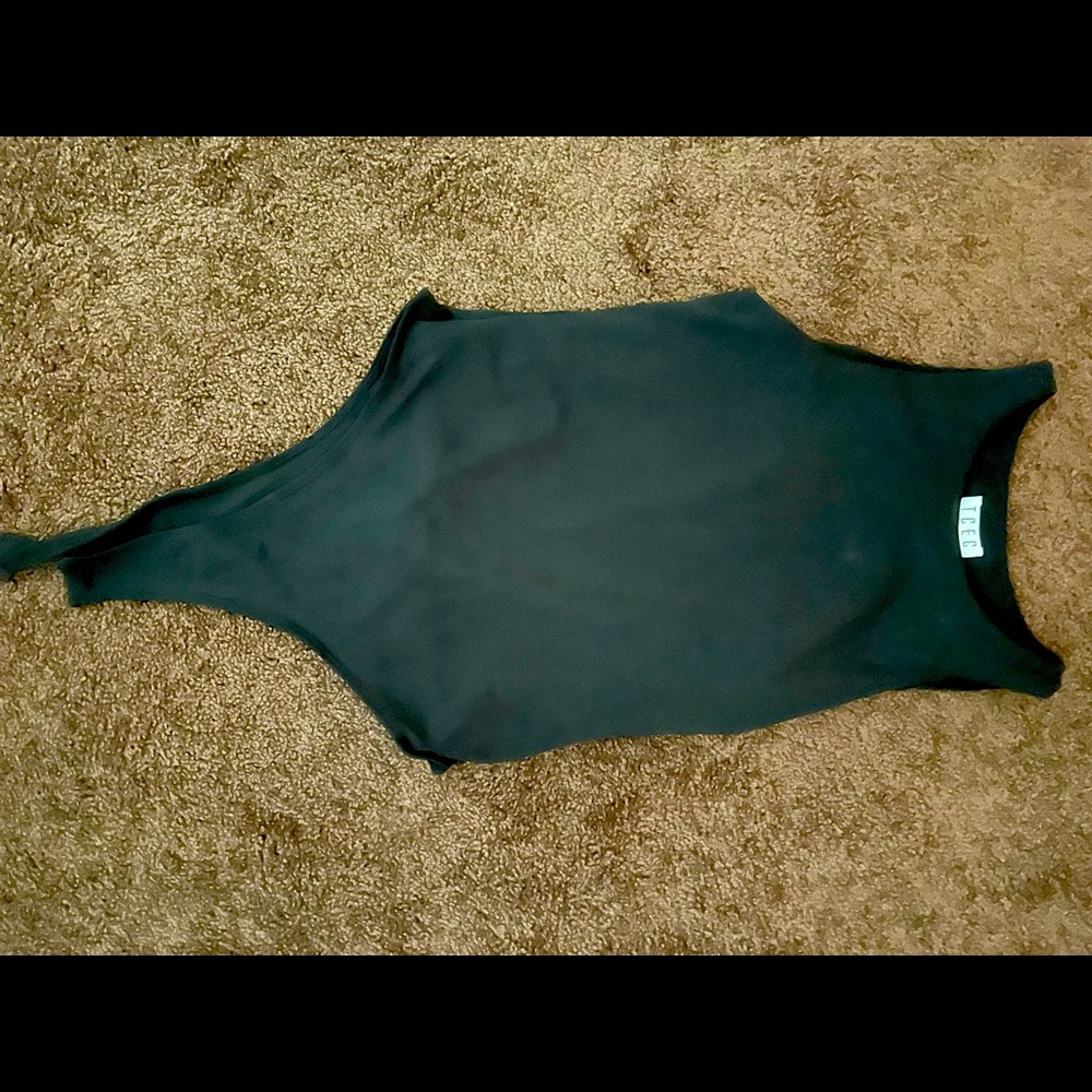 Black high neck bodysuit